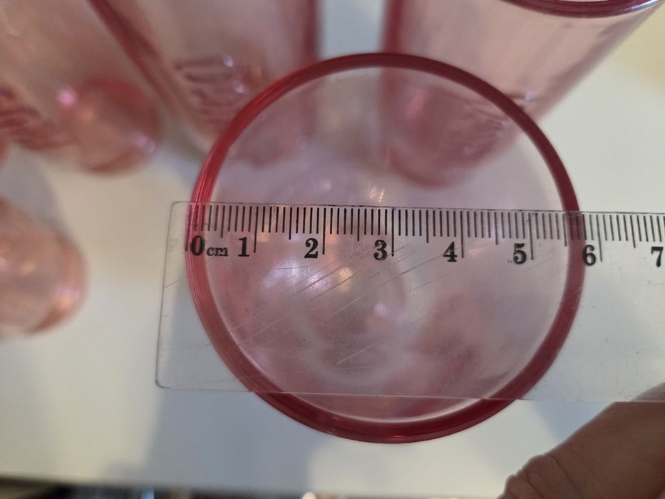 Zestaw 6 szklanek Frugo, kolor rozalinowy