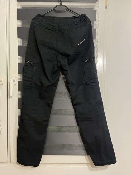 Czarne spodnie budowlane/robocze Bluewear 36