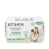 Kit and Kin, Biodegradowalne pieluszki niemowlęce, roz.1 Mini 2-5 kg