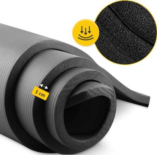 Mata do ćwiczeń 180×60 NBR 4FIZJO Jogi Pilates Aerobiku Cardio 1cm