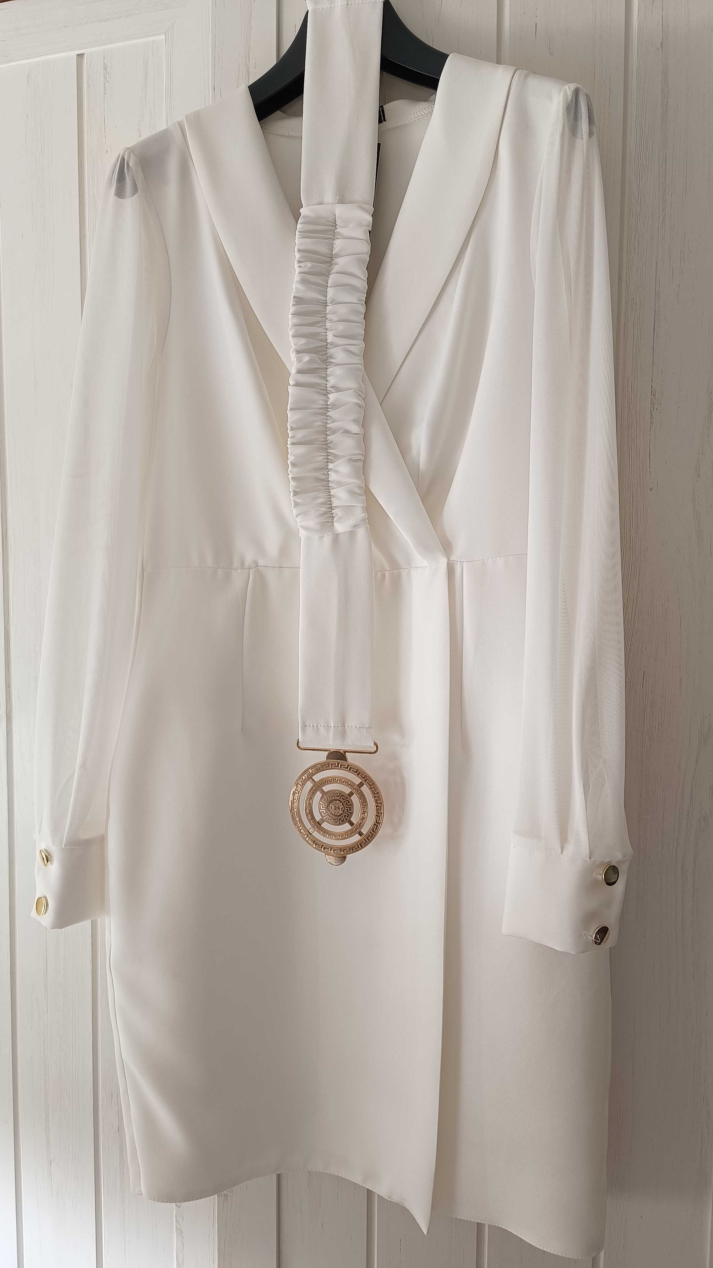 Biała sukienka na komunie/chrzest