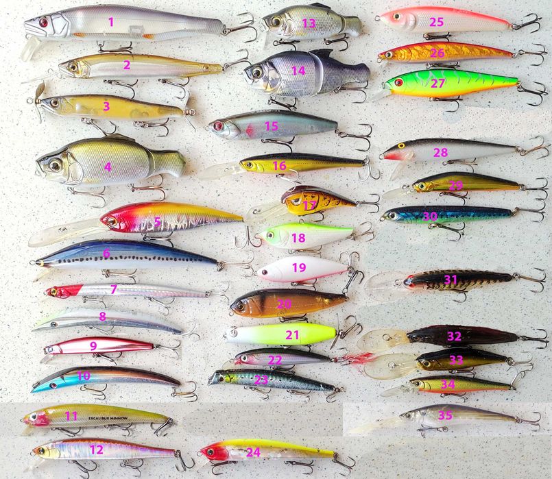 Воблеры OSP Deps Smith FLT Kosadaka Shimano Daiwa