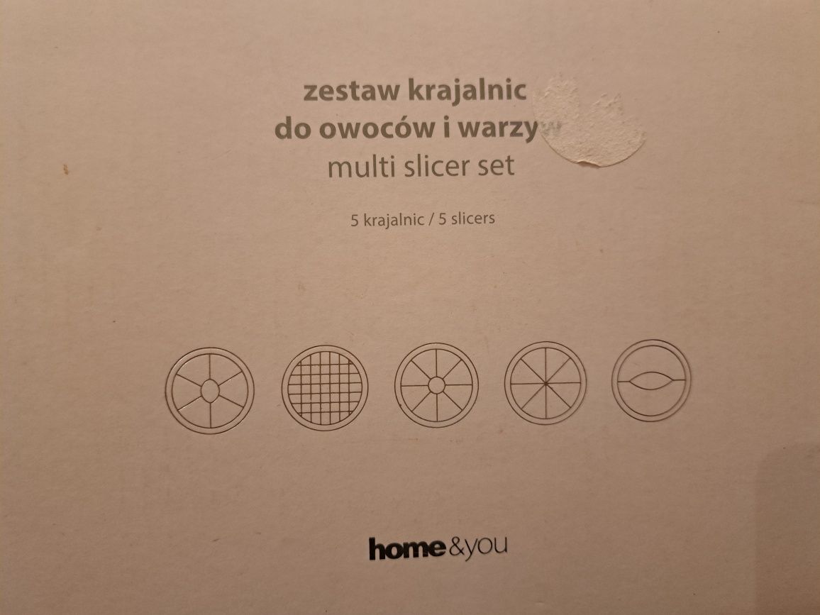 Zestaw krajalnic do owoców i warzyw 5 sztuk