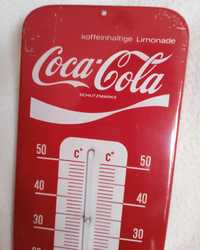 Termometr Coca-Cola duży metalowy PRL