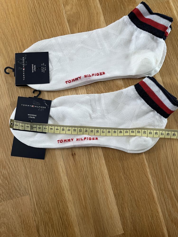 Stopki krótkie skarpety Tommy Hilfiger 4 pary białe 39/42