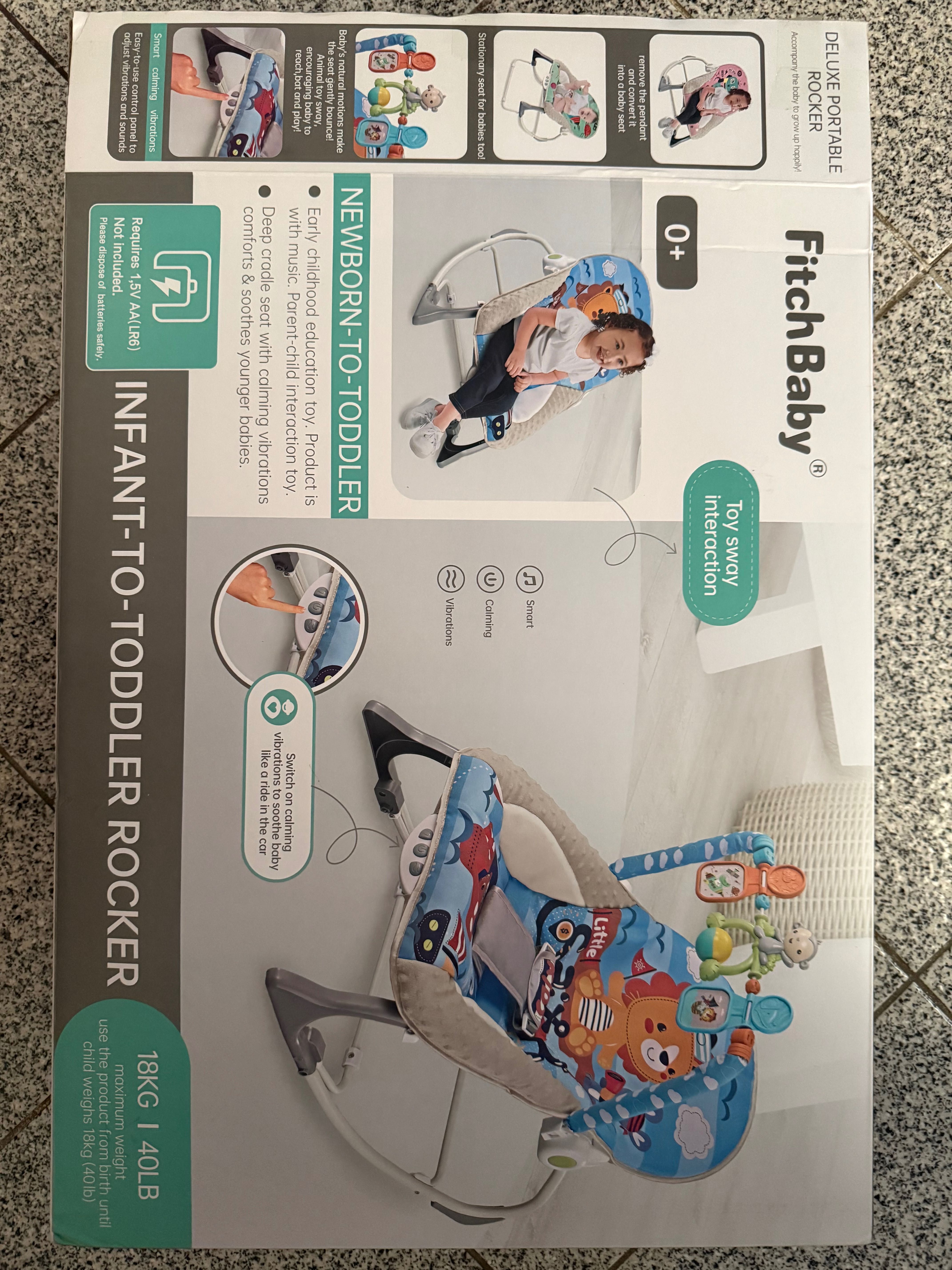 Espreguiçadeira para bebé até 1 ano