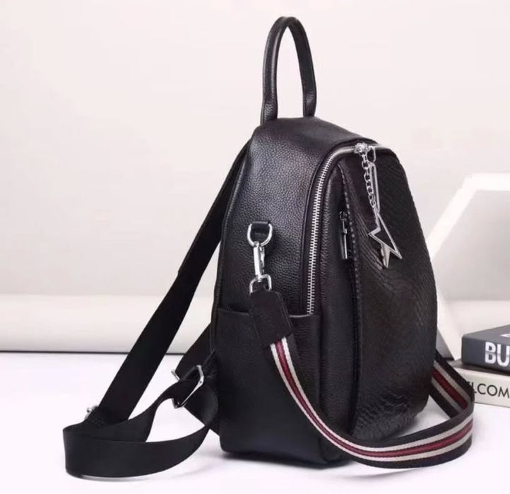 Шкіряний жіночий рюкзак-сумка, Кожаный женский рюкзак