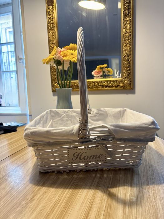 Cesto forrado para decoracao