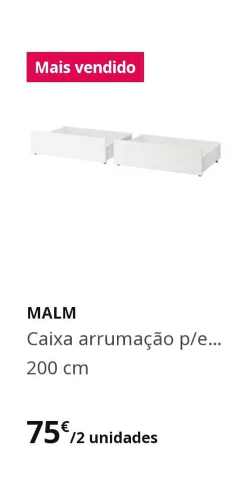 Cama Malm Ikea em muito bom estado