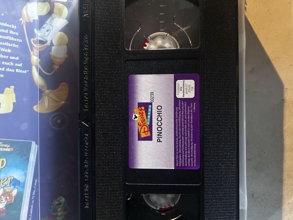 Kaseta VHS Pinokio Disney