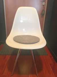 włoskie markowe krzesło KUBIKOFF Angel białe połysk