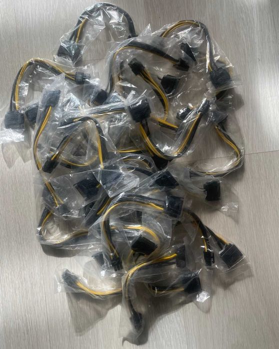 Райзер PCI-E x1/16x 60cm USB 3.0 Cable, SATA to 6Pin Power v.007, б/в