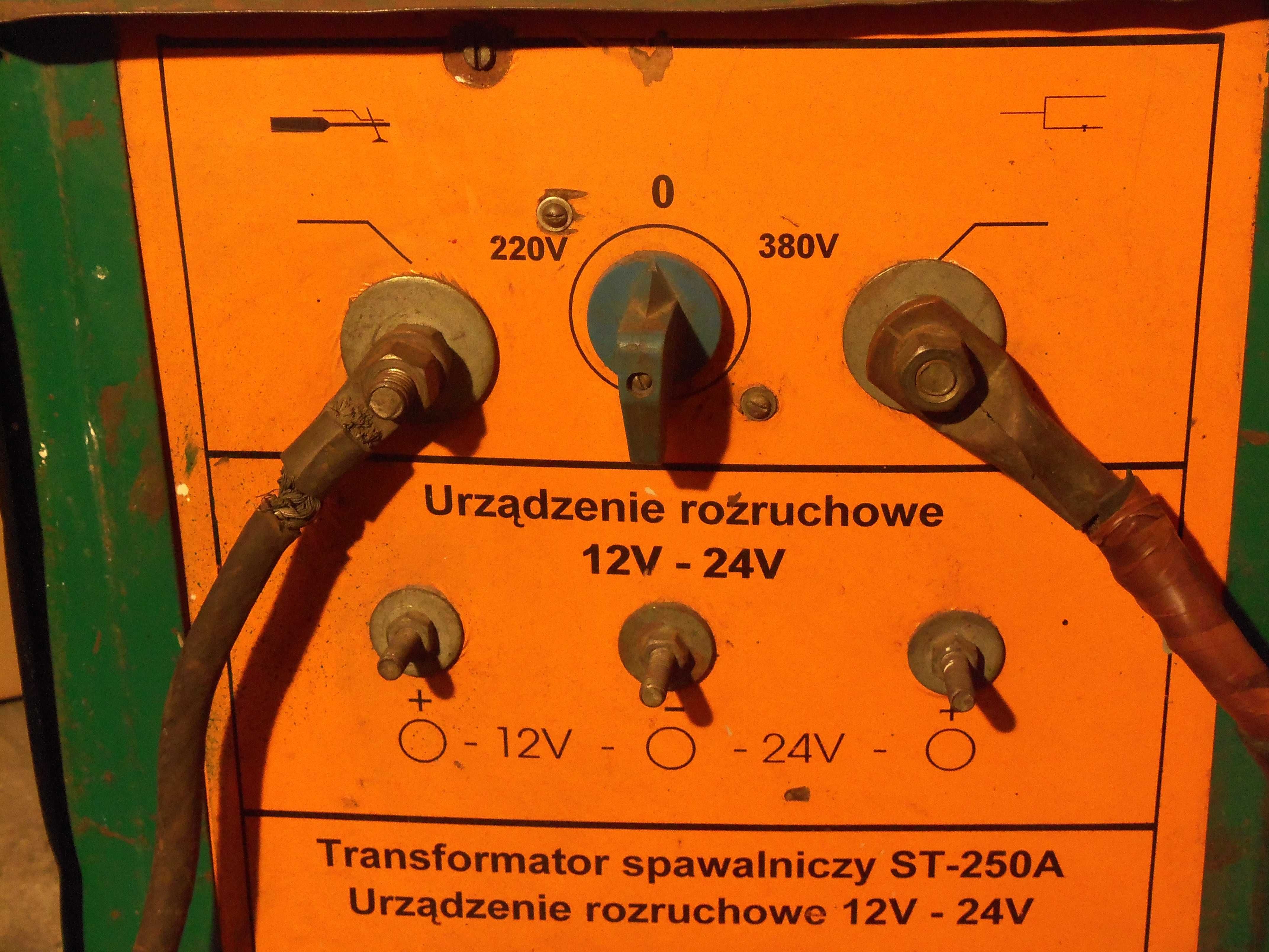 spawarka transformatorowa st-250a, 220v-380v z rozruchem 12v-24v