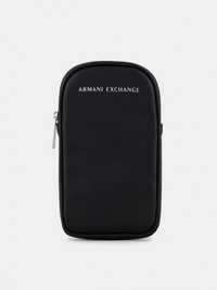 Стильний чорний чохол сумка для телефону armani