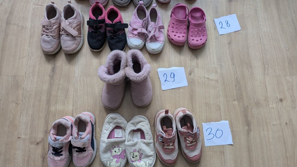 Buty mix paka butów dla dziewczynki mix rozmiarów 25,26,27,28,29,30