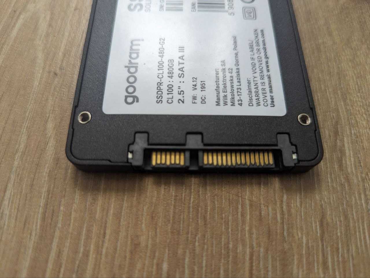 Накопичувач SSD 480GB Goodram CL100 GEN.3 2.5" SATAIII TLC