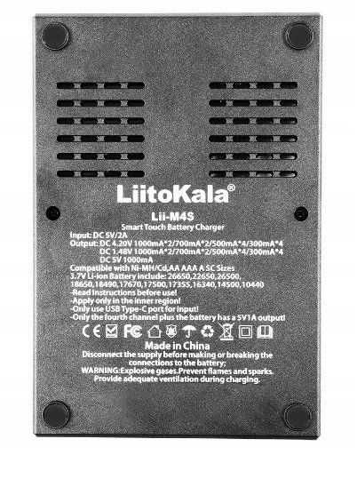 Ładowarka akumulatorów LiitoKala Lii-M4S
