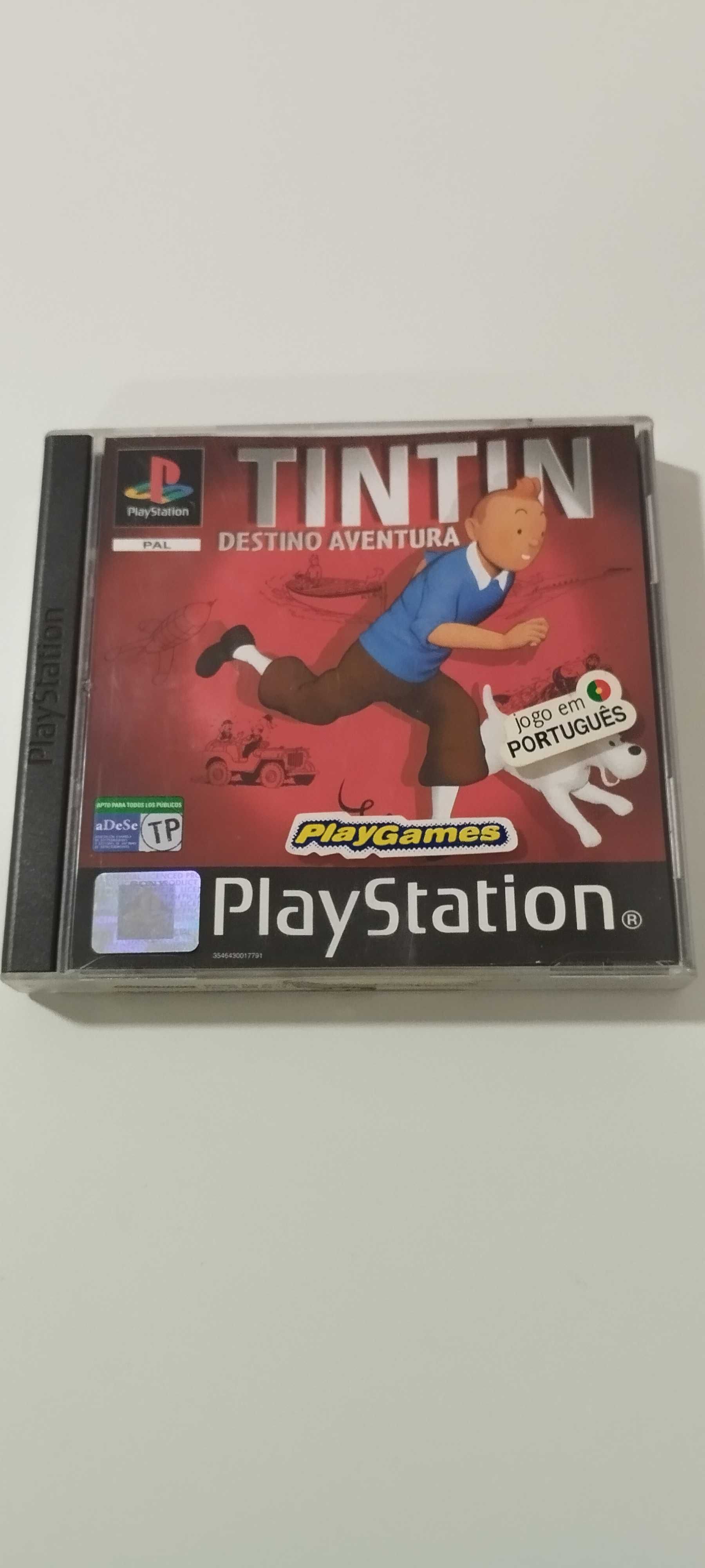 Jogo Playstation 1 - Tintin Destination Adventure / Destino Aventura