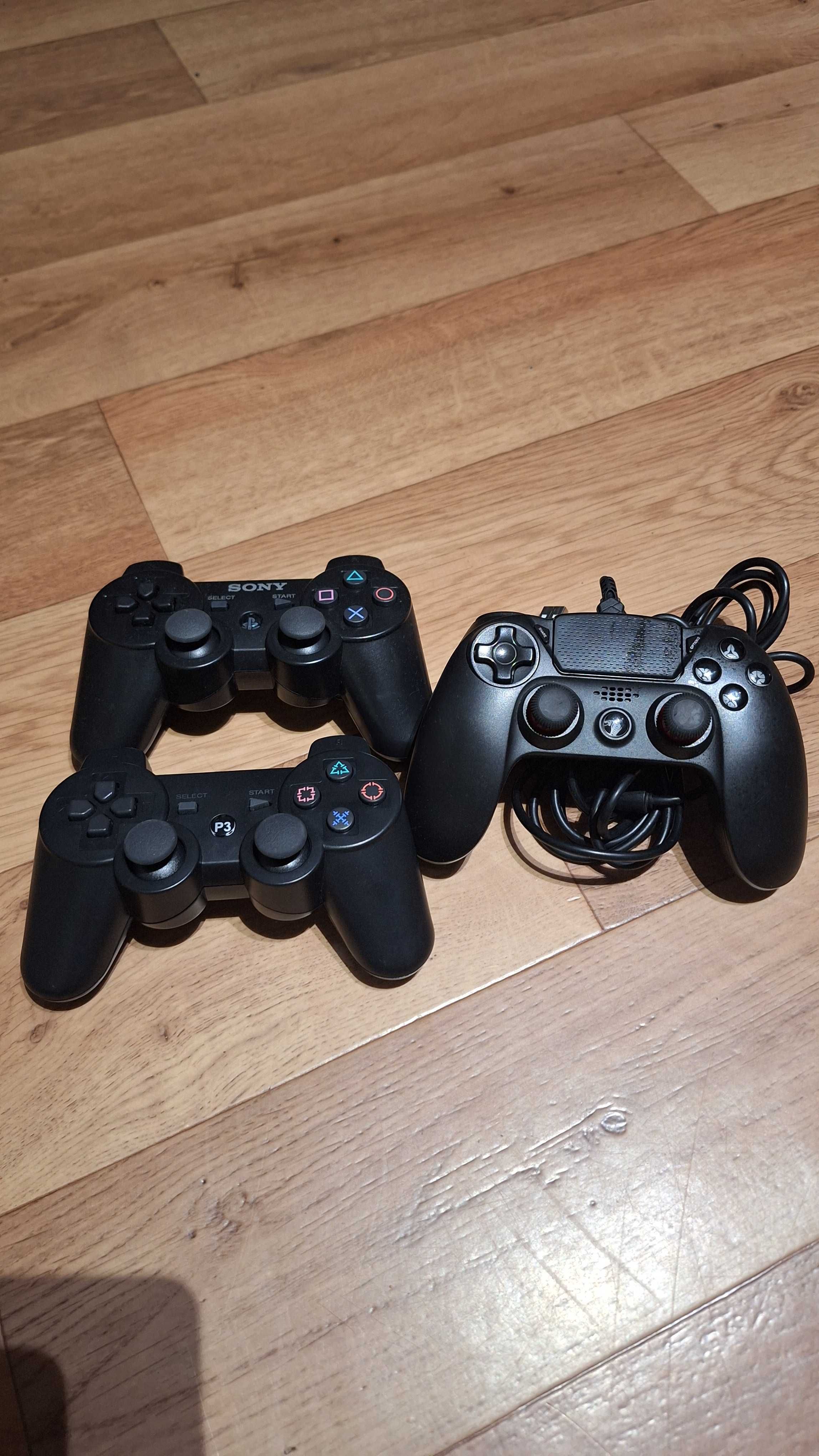 Pady bezprzewodowe przewodowe do ps3 sony playstation 3 Mega Komplet