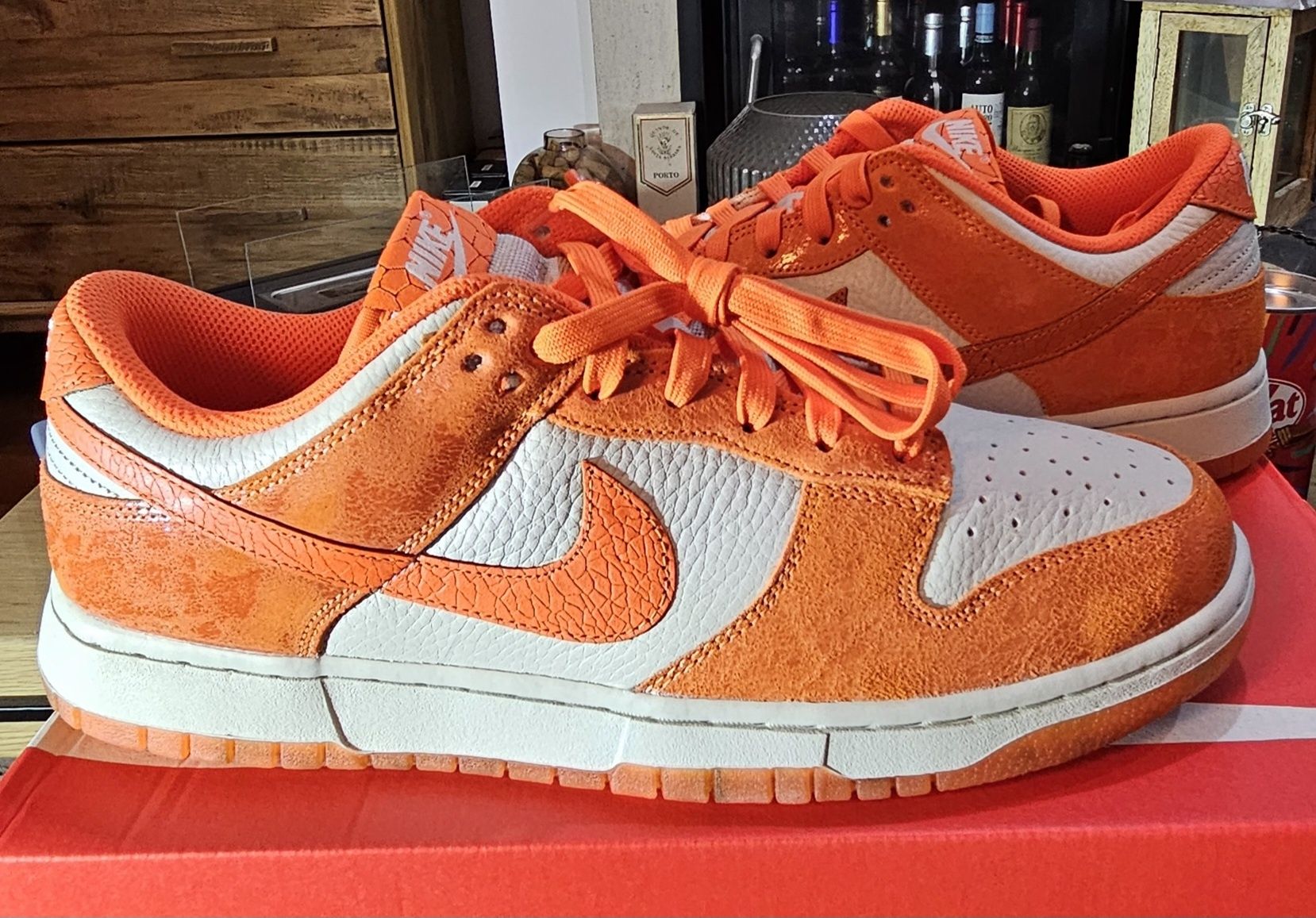 Ténis novos a estrear na caixa, Nike DUNK LOW TOTAL ORANGE, 43 europeu