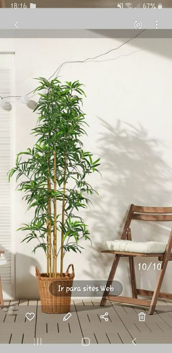 COMO NOVA Planta artificial bambu IKEA 170 altura,valor fixo