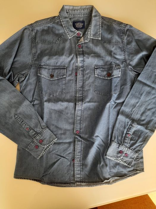 Camisa de ganga rapaz 13/14 anos