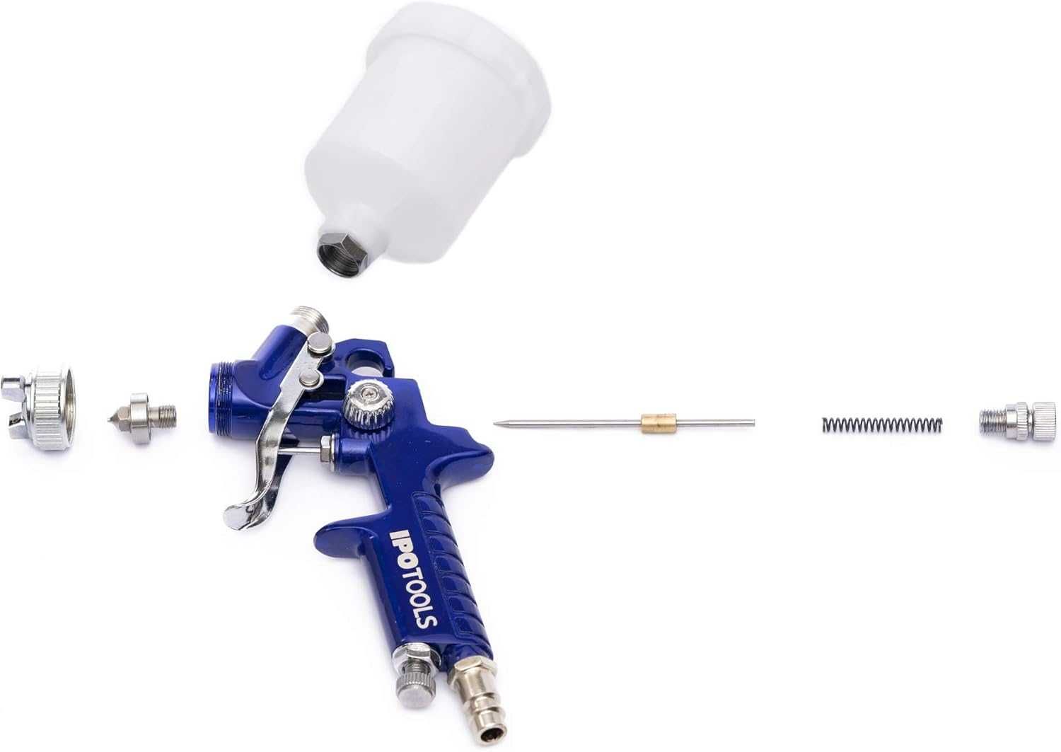 IPOTOOLS Mini HVLP pistolet natryskowy 0,5  i dysza 0,8 profesjonalny