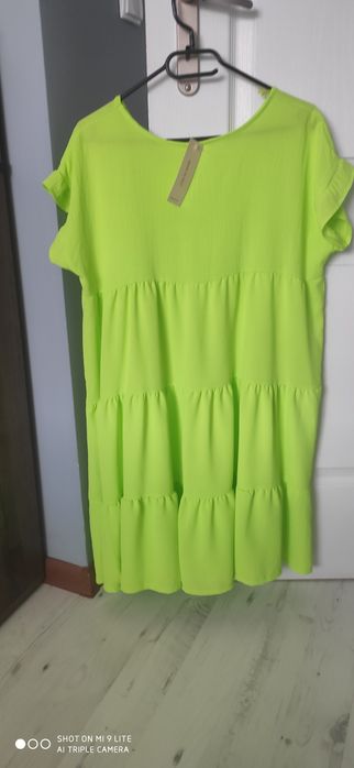 Sukienka nowa z metką zielony neon