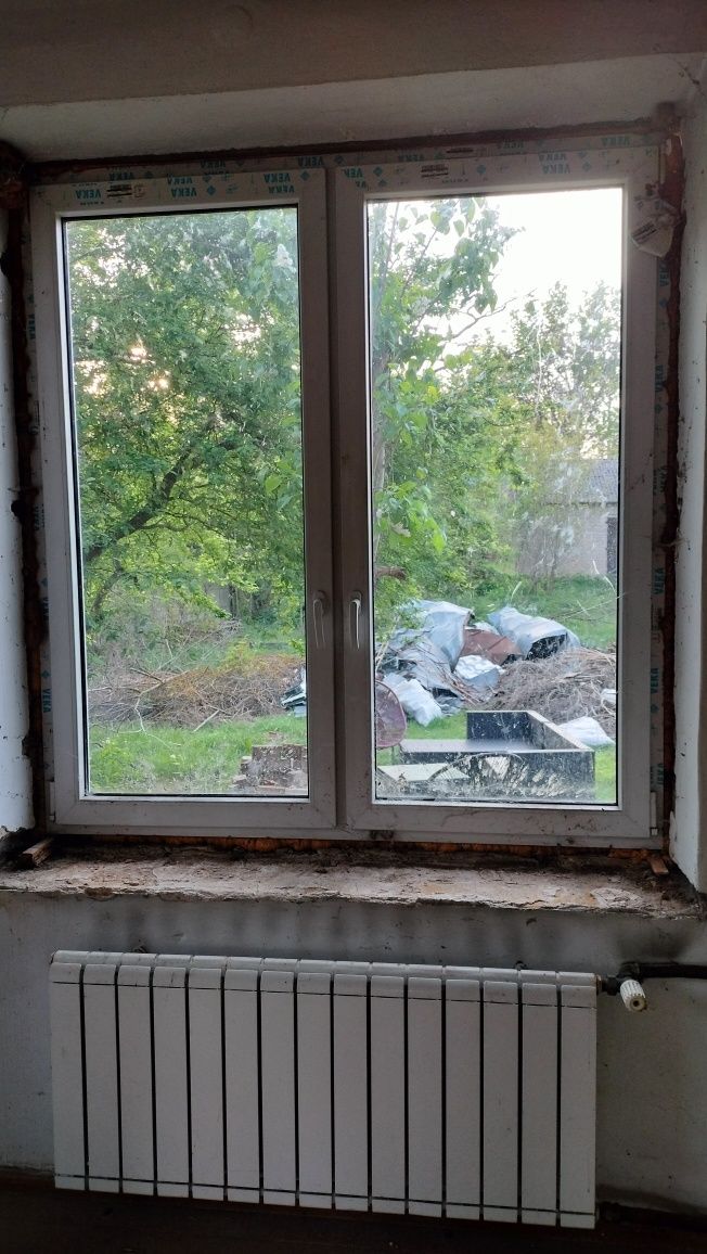 Okno PCV z demontażu dwuskrzydłowe  170 x160