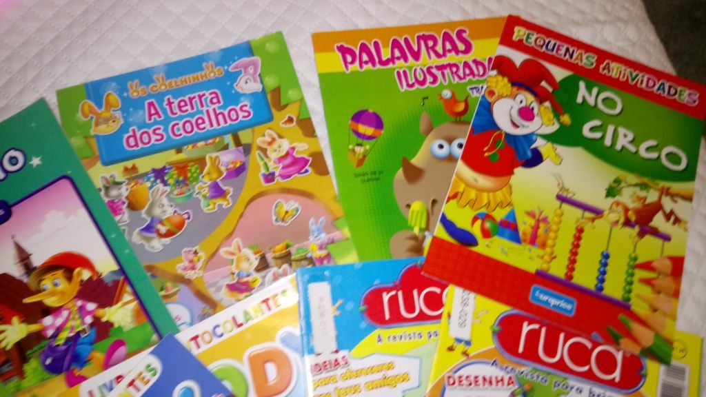 Conjunto de 9 Livros actividades Noddy, Ruca e outros