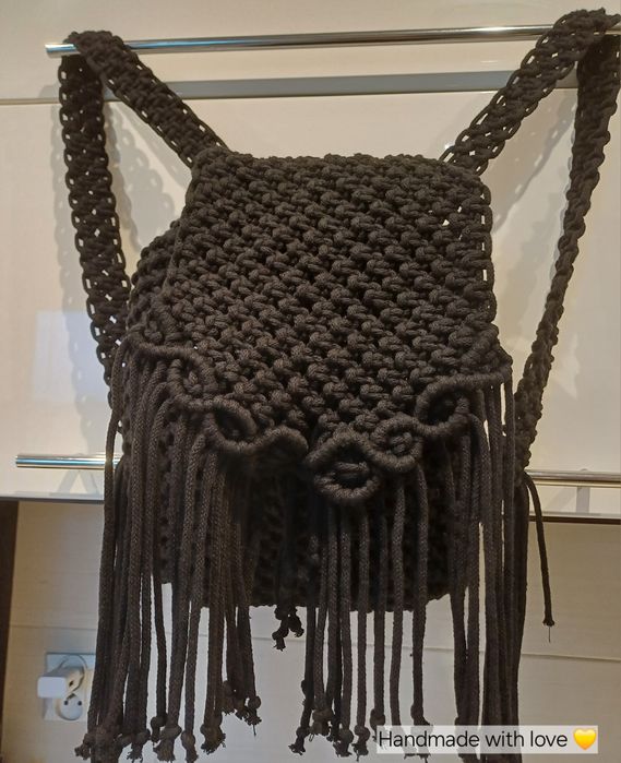 Eco Plecaczek z Makramy - Handmade w stylu Boho