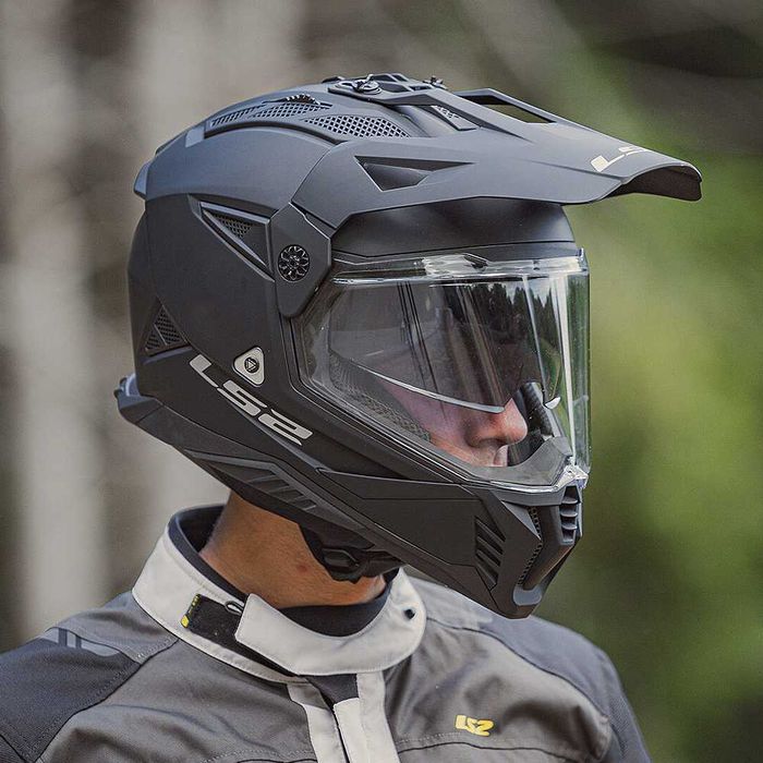 Шолом ендуро на квадроцикл мотоцикл LS2 MX702 Pioneer 2 Matt Black