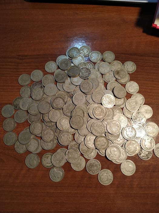 Moedas 50 centavos alpaca