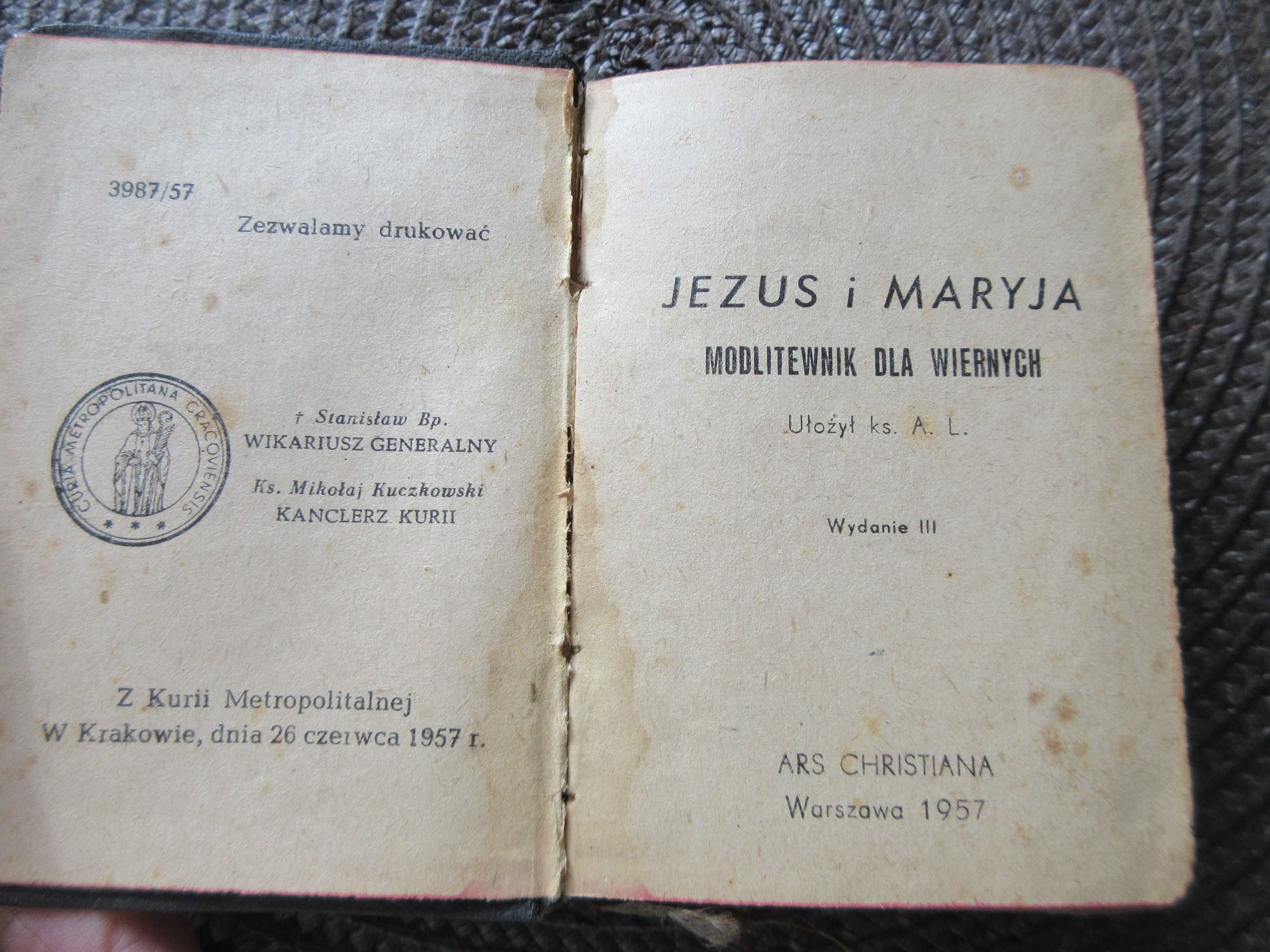 Książeczka do nabożeństwa modlitewnik 1959