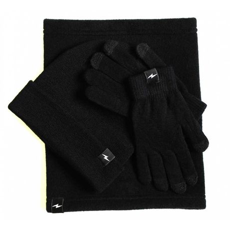 Зимові набори Флісовий баф+Шапка+Сенсорні рукавички (Опт, Роздріб)