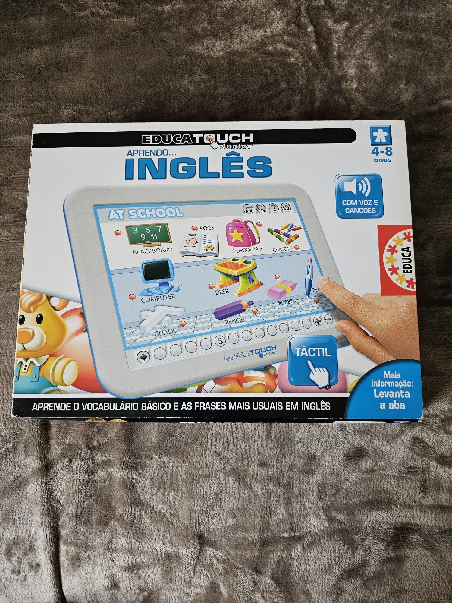 Jogo para aprender inglês, touch