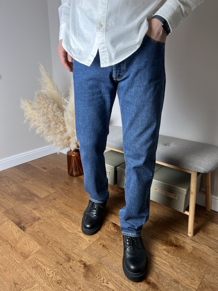 Чоловічі джинси сині оригінальні Levi’s 501 Straight fit