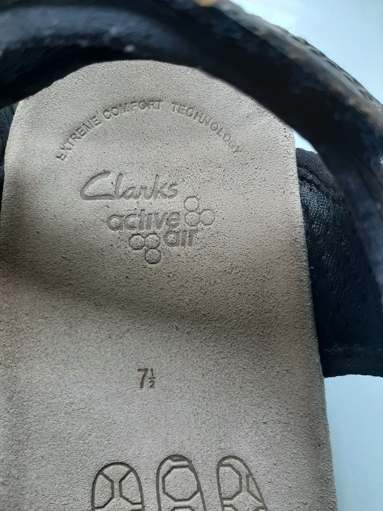 Sandały jak Ecco- Clarks r42 długość wkładki 27cm