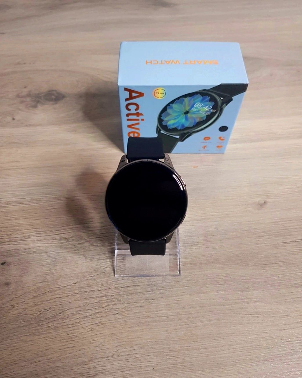 Smartwatch czarny okrągły