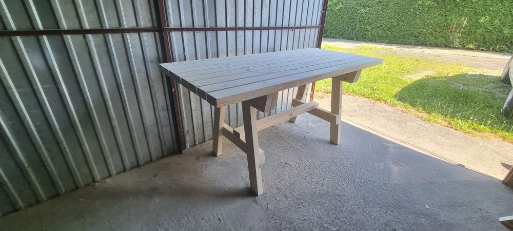Stół drewniany stół ogrodowy tarasowy taras ogród