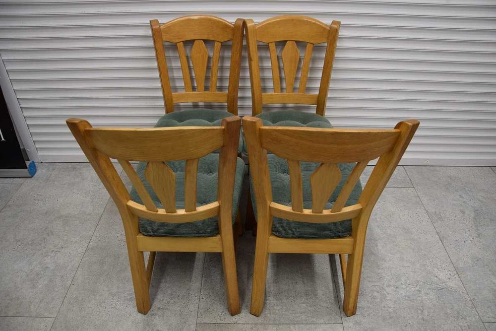 krzesła dębowe 4 sztuki - jak nowe