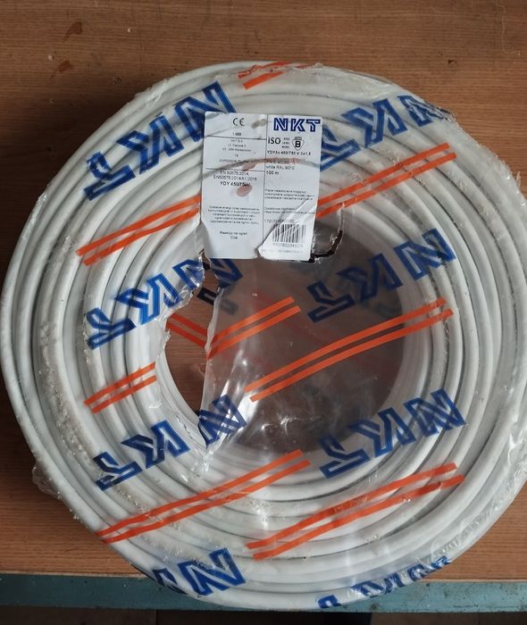 Przewód Kabel YDYżo 3x1,5 450/700 NKT 100mb