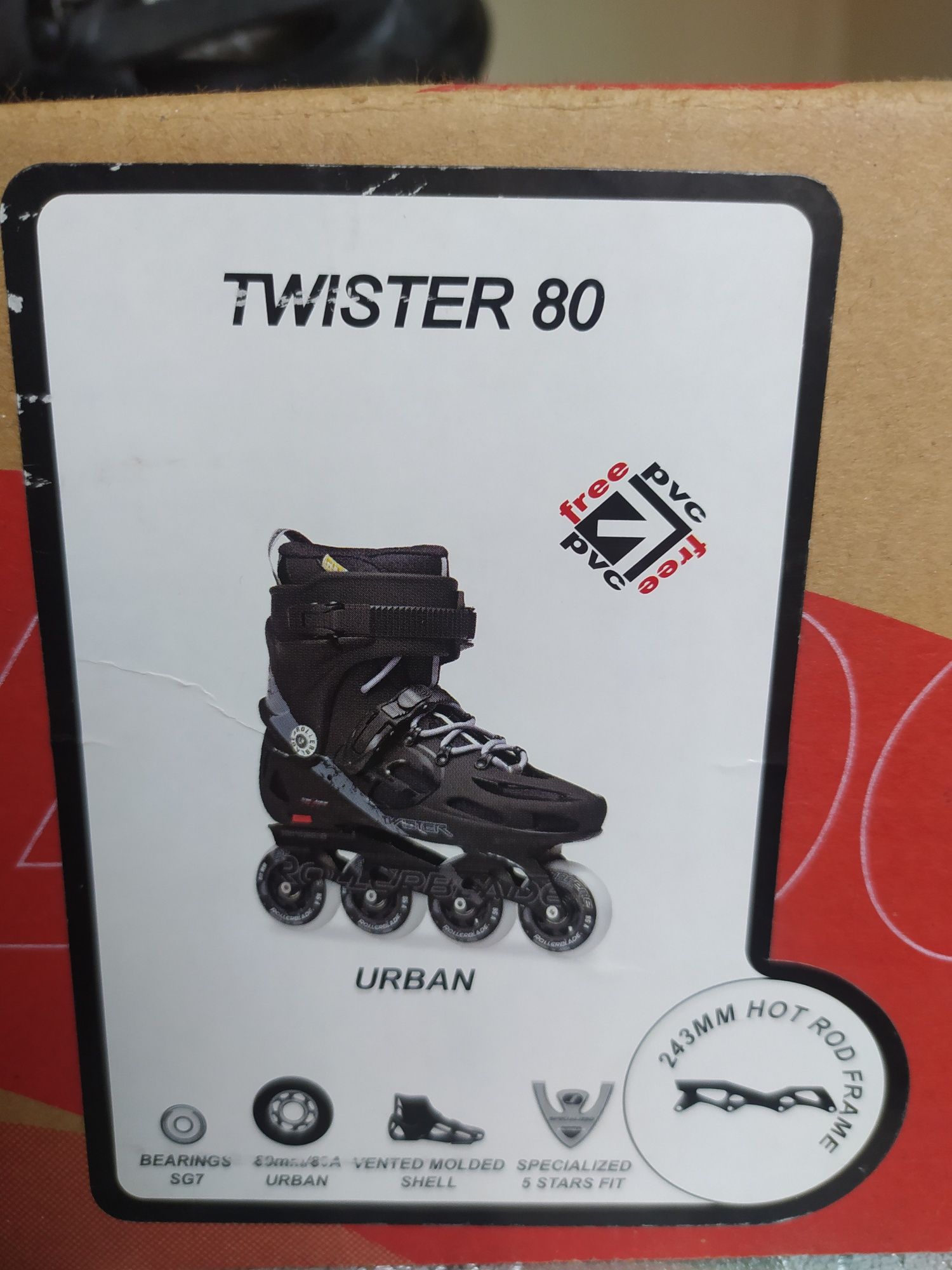 Ролики Rollerblade Twister 80, размер 40,5