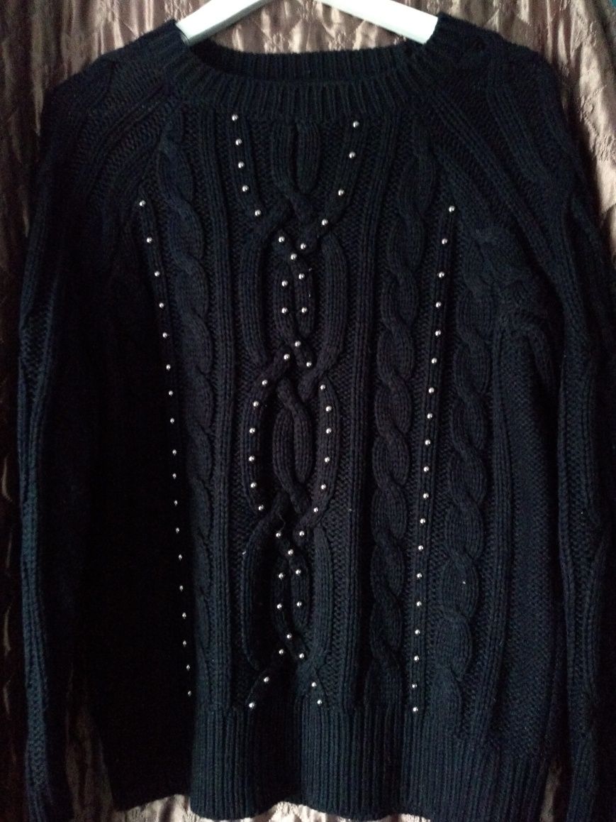 Czarny sweter F&F,r M