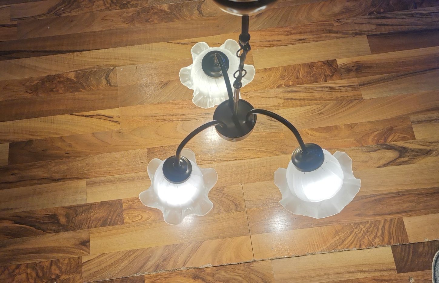 Lampa żyrandol 3 punkty stylowy