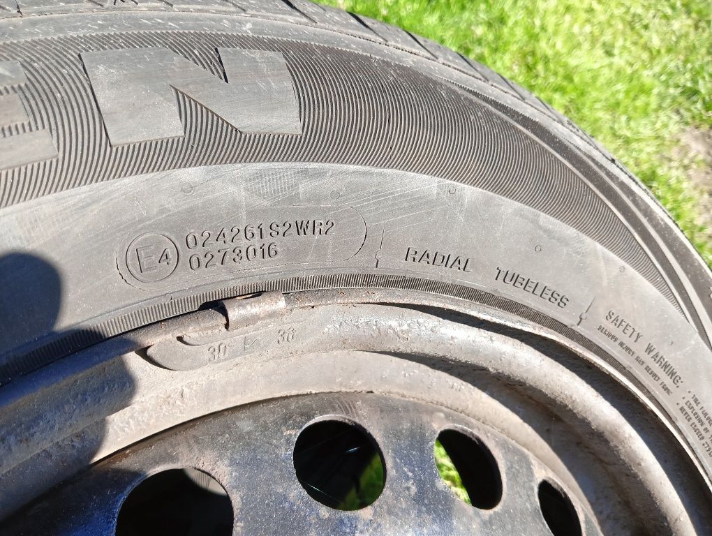 Opony letnie 195/65 r15  z felgami 4x100