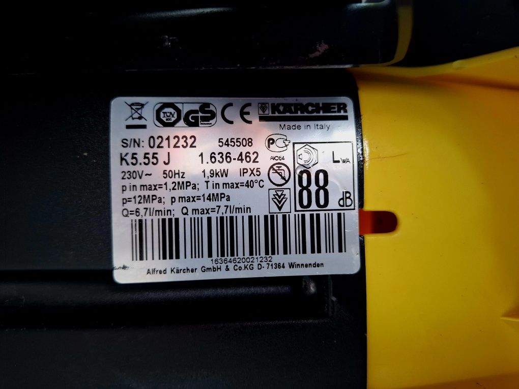 Myjka Karcher K 5.55 J 230V aluminiowa pompa 130 bar Radom
