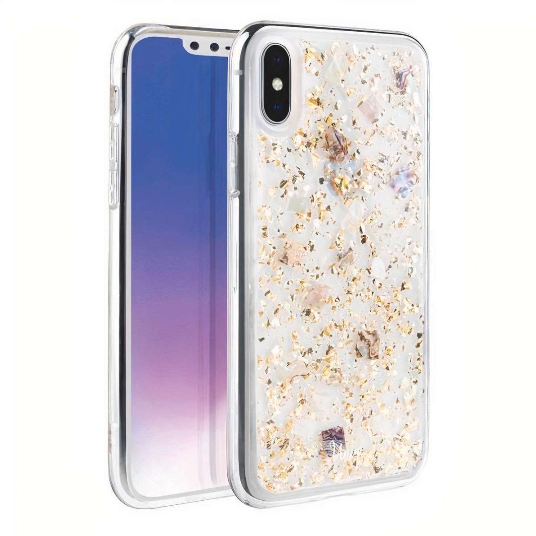 uniq coque lumence clear iphone xs max or / or champagne