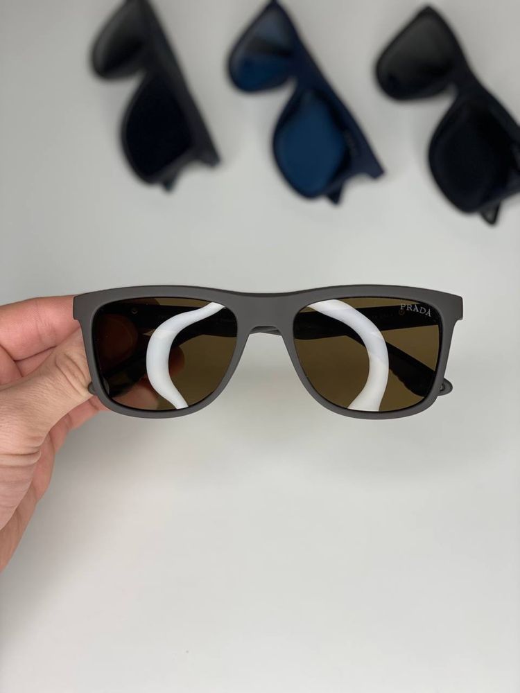 Сонцезахисні окуляри PRADA Polarized чоловічі Прада очки поляризовані