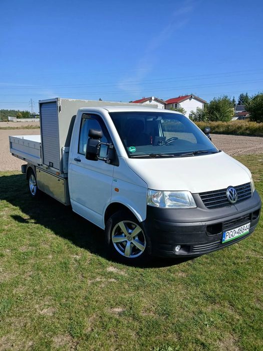 Volkswagen Transporter VW T5 1.9 TDI skrzyniowy z zabudową - 2007, cena NETTO 32.000